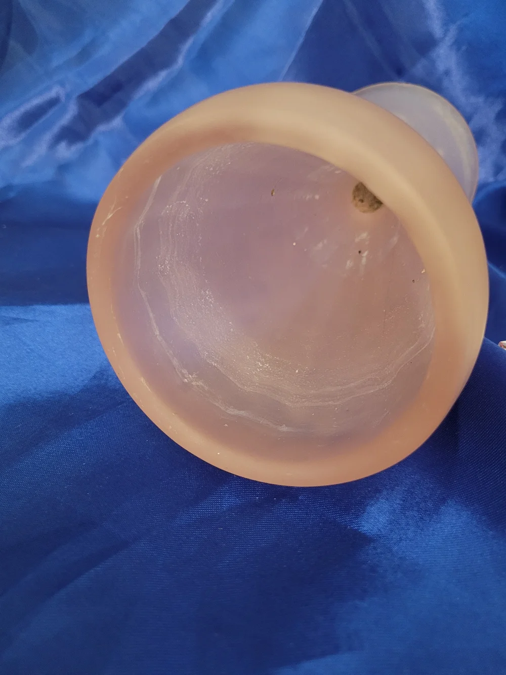 Vintage Satin Glass Pedestal Vase - Home Accents